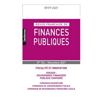 Revue Française de Finances Publiques  N°156 - Novembre 2021