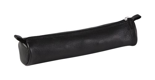 Clai Noir Mini Trousse Ronde En Cuir Clairefontaine