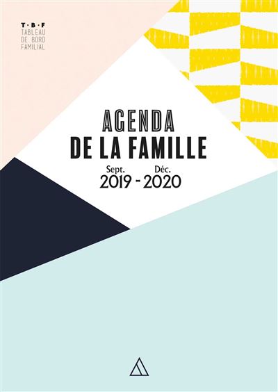 Agenda de la famille septembre 2019-decembre 2020
