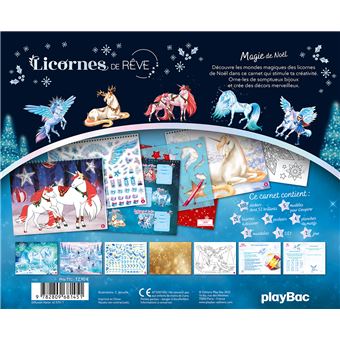 Licornes de Rêve - Carnet créatif - Magie de Noël