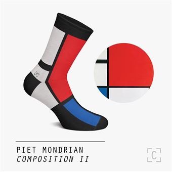 Chaussettes Curator Socks Piet Mondrian Composition 2