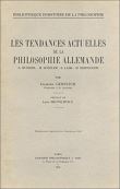 Les tendances actuelles de la philosophie allemande