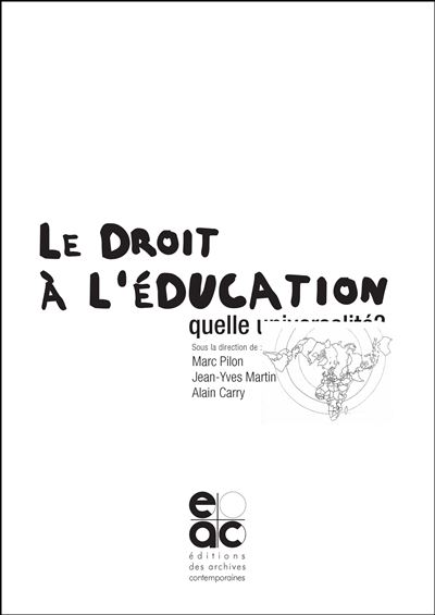 Le droit à l'éducation - Marc Pilon - broché