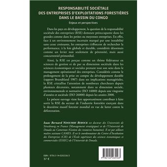 Responsabilité sociétale des entreprises d'exploitations forestières dans le bassin du Congo