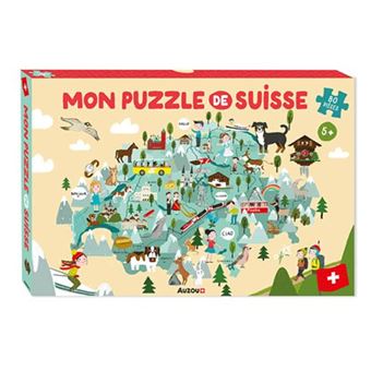 Mon puzzle Carte de Suisse : 100 pièces