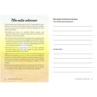 Petit livre - 5 minutes... pour lâcher prise - Mon petit journal pour prendre du recul et retrouver