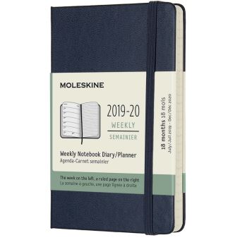 MOLESKIN AG9/0 SEMAINIER PF BLEU SAPHIR