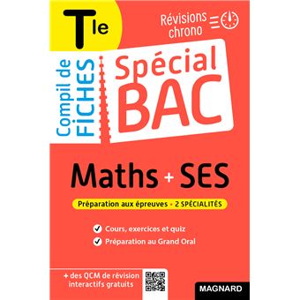 Spécial Bac Compil de Fiches Maths-SES Tle Bac 2023