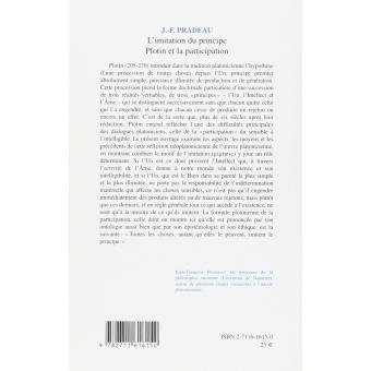 L'imitation du principe