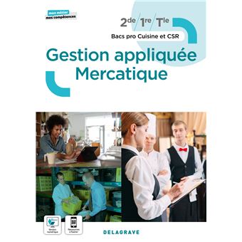 Mon métier, mes compétences - Gestion appliquée Mercatique 2de, 1re, Tle Bac Pro Cuisine et CSR (2022) - Pochette élève