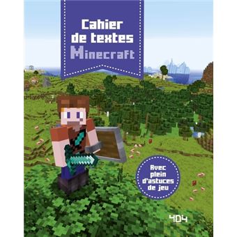 Cahier de textes Minecraft