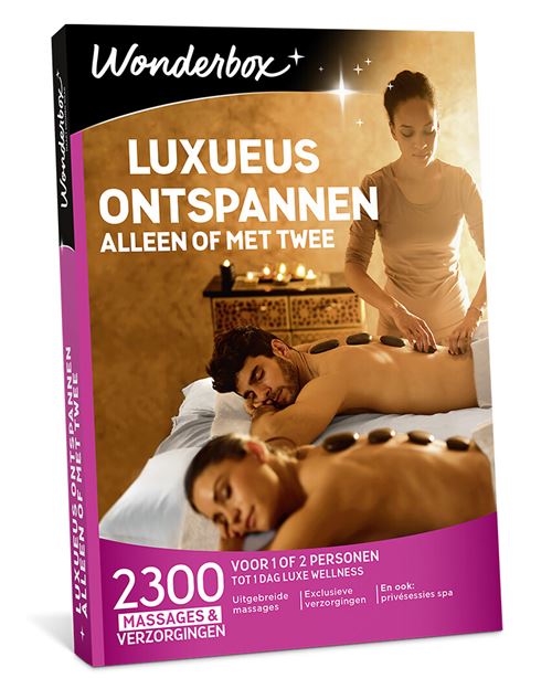 WONDERBOX LUXUEUS ONTSPANNEN ALLEEN OF MET TWEE
