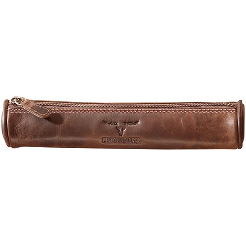 Maverick Pennenzak Rond Klein Donkerbruin - 19 CM