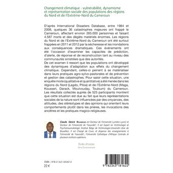 Changement climatique : vulnérabilité, dynamisme et représentation sociale des populations des régions du Nord et de l'extrême-Nord du Cameroun