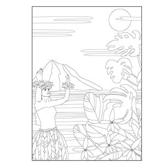 Tahiti - 100 dessins à colorier