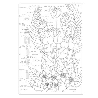 Tahiti - 100 dessins à colorier