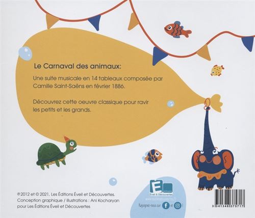 Il Carnevale degli animali (Le Carnaval des animaux) - Camille Saint-Saëns  - CD