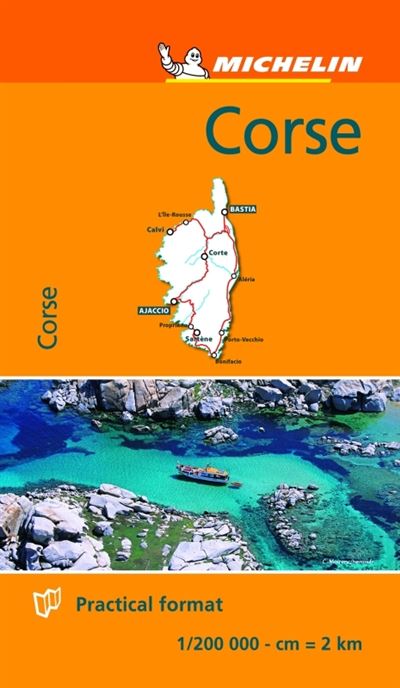 Mini carte de Corse Michelin