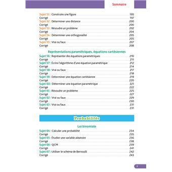 Annales Objectif BAC 2024 - Spécialité Maths