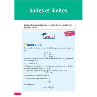 Annales Objectif BAC 2024 - Spécialité Maths