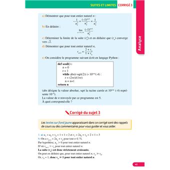 Annales Objectif BAC 2024 - Spécialité Maths