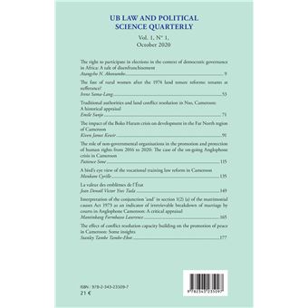 UB Law and Political Science Quarterly