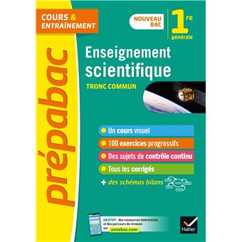 Prépabac Enseignement scientifique 1re générale