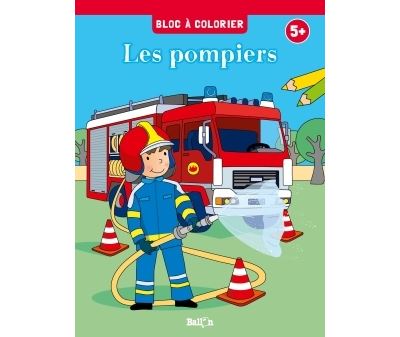 Bloc à colorier - Les pompiers