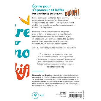 Ecrire pour s'épanouir et kiffer