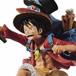 Figurine One Piece The Three Brothers Monkey D. Luffy 11 cm