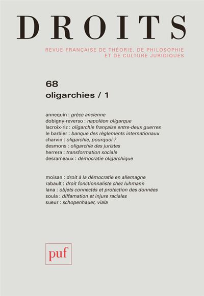 Droits 2018, n.68