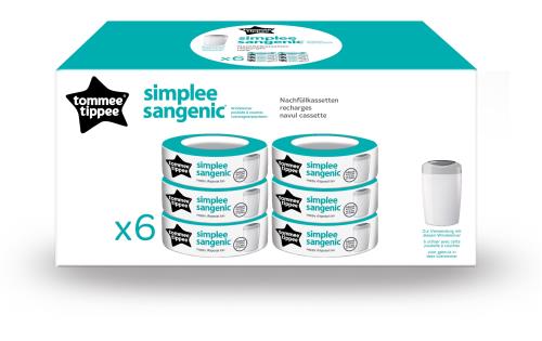 Pack de 6 Recharges Tommee Tippee Simplee Sangenic