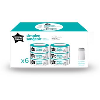 Recharges poubelle simplee lot 6 noir Tommee Tippee