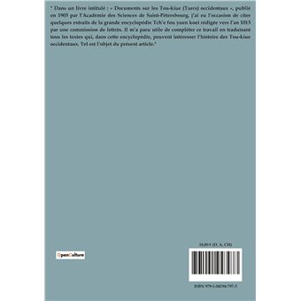 Notes additionnelles sur les Turcs occidentaux