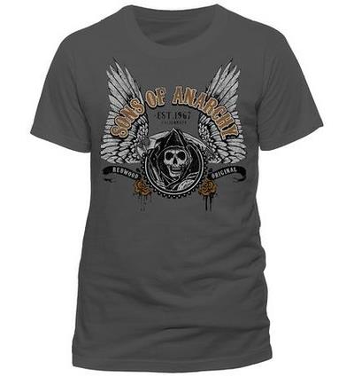 Tee-Shirt Sons of Anarchy Winged Logo Taille S