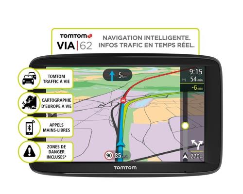 GPS TomTom Via 62 Europe 48 Pays