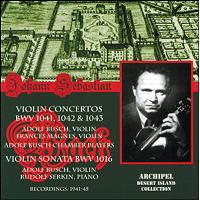 Concertos pour violon et double Concertos BWV1041-1043