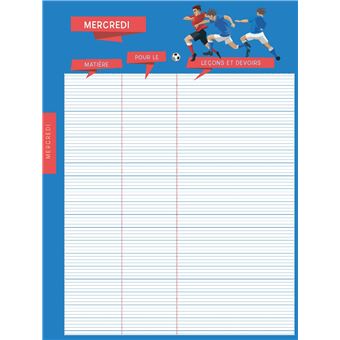 Agenda de texte Foot 2021 - 2022