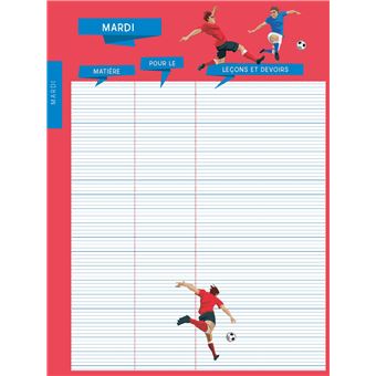 Agenda de texte Foot 2021 - 2022