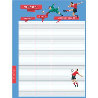 Agenda de texte Foot 2021 - 2022