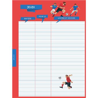 Agenda de texte Foot 2021 - 2022