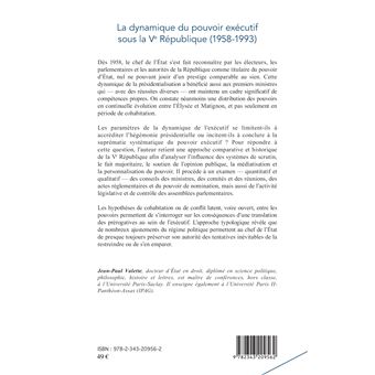 La dynamique du pouvoir exécutif sous la Ve République