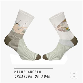 Chaussettes Curator Socks Michelangelo Buonarroti Creation Of Adam