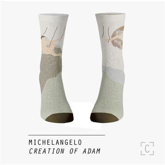 Chaussettes Curator Socks Michelangelo Buonarroti Creation Of Adam