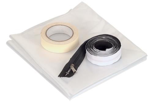 B&acirc;che anti-poussi&egrave;re pour porte Wolfcraft max. 561 x 936 mm
