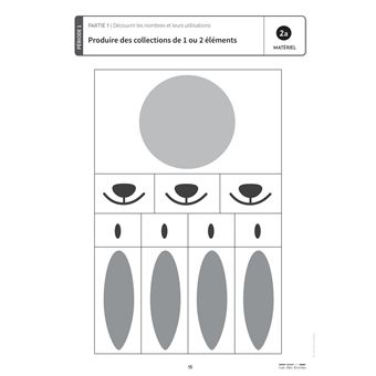 Fiches de l'école mathématiques maternelle PS