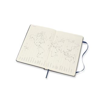 Agenda semainier Moleskine 18 mois Journalier 2019/2020 Bleu marine