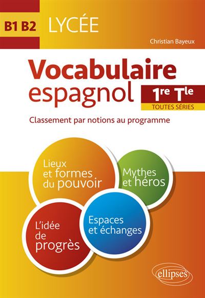 Vocabulaire espagnol au lycee classe par notions au programm