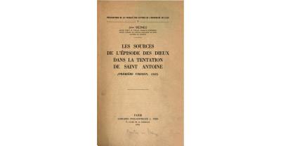 Les sources de l'épisode des dieux dans la tentation de Saint Antoine
