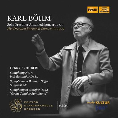 Edition Staatskapelle Dresden Volume 45: Karl Böhm Son concert d'adieu à Dresde en 1979